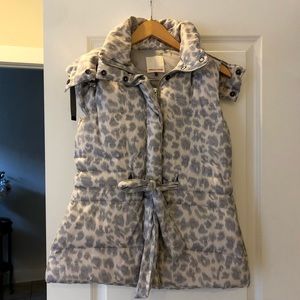 Rebecca Taylor leopard print vest Size XS